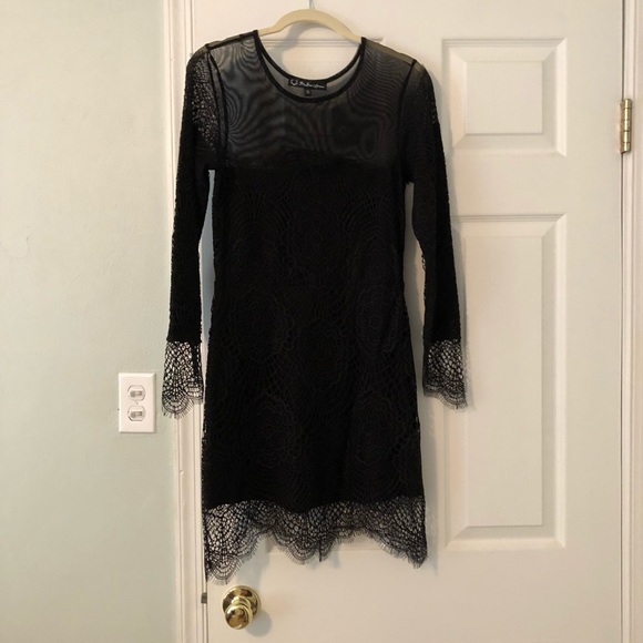 For love and lemons black long sleeve lace dress - Picture 3 of 9